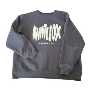SOLD White Fox Crewneck Sweatshirt